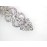 Faship Gorgeous Clear Crystal Hearts And Floral Hair Barrette