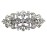 Faship Gorgeous Clear Crystal Floral Hair Barrette Clip