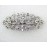 Faship Gorgeous Clear Crystal Floral Hair Barrette Clip