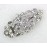 Faship Gorgeous Clear Crystal Floral Hair Barrette Clip