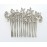 Faship Gorgeous Clear Crystal Floral Hair Comb