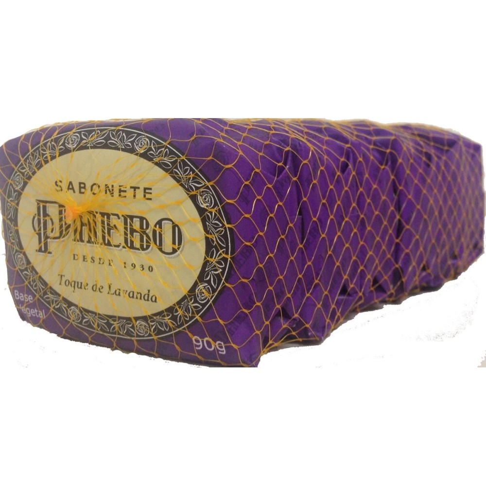 Linha Tradicional Phebo - Sabonetes em Barra de Glicerina Toque de Lavanda (6 x 90 Gr) - (Phebo Classic Collection - Glycerin Bar Soaps Lavender Touch (6 x3.2 Net Oz))