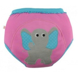 Girls 3 Piece Organic Training Pant Set - Safari Friends (3T-4T)