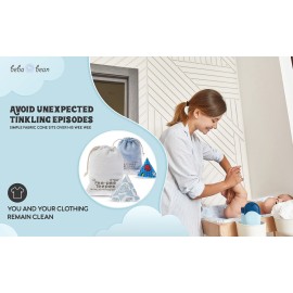 Pee-Pee Teepee Rubber Ducky Blue - Cello Bag