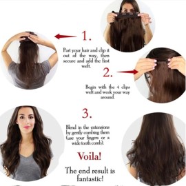 S-noilite Trendy 24/26 Straight Curly 3/4 Full Head One Piece 5clips Clip in Hair Extensions Long Poplar Style for Xmas Gifts 22colors (24 - Curly, ash pink) S-noilite Trendy 24/26 Straight Curly 3/4 Full Head One Piece 5clips Clip in Hair Extensions Long Poplar Style for Xmas Gifts 22colors (24 - Curly, ash pink)