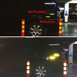 Salzmann Diamond Grade Reflective Sticker, 3M Material, Waterproof, All-Weather, Red, Pack of 4