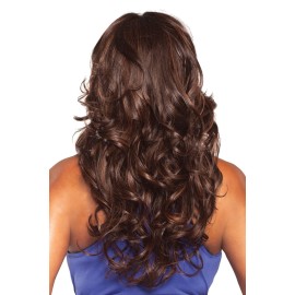 Vivica A. Fox BRITNEY-V New Futura Fiber, Deep Lace Front Wig in Color CANERNET