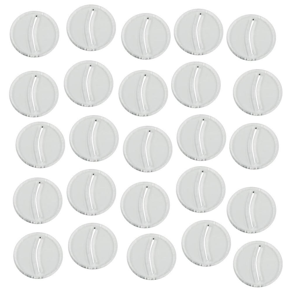 LITKO Paper Miniature Bases | Slotted Paper Figure Holder | Compatible with Dungeons and Dragons | Game Card Stands (3mm Clear Acrylic, 25mm)