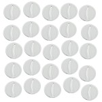 LITKO Paper Miniature Bases | Slotted Paper Figure Holder | Compatible with Dungeons and Dragons | Game Card Stands (3mm Clear Acrylic, 25mm)