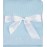 Quadow Thermal Waffle Weave Baby Blanket with Satin Nylon Trim (Blue)