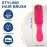 Giorgio GION2R Neon Red 6.25 inch Gentle Touch Detangler Hair Brush for Men Women & Kids. Soft Bristles for Sensitive Scalp. Wet and Dry for all Hair Types. Scalp Massager Brush Stimulate Hair Growth