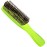 Giorgio GION1G Neon Green 7.75 inch Gentle Touch Detangler Hair Brush for Men Women. Soft Bristles for Sensitive Scalp. Wet and Dry for all Hair Types. Scalp Massager Brush Stimulate Hair Growth
