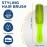Giorgio GION1G Neon Green 7.75 inch Gentle Touch Detangler Hair Brush for Men Women. Soft Bristles for Sensitive Scalp. Wet and Dry for all Hair Types. Scalp Massager Brush Stimulate Hair Growth