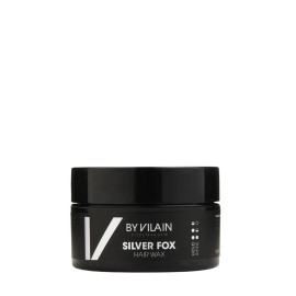 By Vilain Silver Fox Mud Wax - Super Strong Hold Medium Shine Clean Cut Look Long Lasting Hair Pomade Easy to Style for Fullness & Texture Smoothing & Slick Hair Molding Wax Paste Gel for Men 15ml