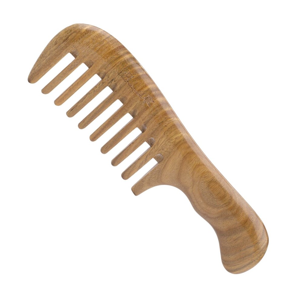 Breezelike Sandalwood Hair Comb - Natural One Piece Wooden Wide Tooth Comb - No Static Seamless Wood Comb for Detangling Breezelike Sandalwood Hair Comb - Natural One Piece Wooden Wide Tooth Comb - No Static Seamless Wood Comb for Detangling