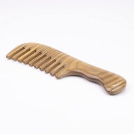 Breezelike Sandalwood Hair Comb - Natural One Piece Wooden Wide Tooth Comb - No Static Seamless Wood Comb for Detangling Breezelike Sandalwood Hair Comb - Natural One Piece Wooden Wide Tooth Comb - No Static Seamless Wood Comb for Detangling