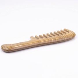 Breezelike Sandalwood Hair Comb - Natural One Piece Wooden Wide Tooth Comb - No Static Seamless Wood Comb for Detangling Breezelike Sandalwood Hair Comb - Natural One Piece Wooden Wide Tooth Comb - No Static Seamless Wood Comb for Detangling