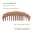 Breezelike Wide Tooth Hair Comb - Natural Detangling Wooden Comb for Curly Hair - No Static Sandalwood Comb for Women and Men