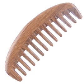 Breezelike Wide Tooth Hair Comb - Natural Detangling Wooden Comb for Curly Hair - No Static Sandalwood Comb for Women and Men Breezelike Wide Tooth Hair Comb - Natural Detangling Wooden Comb for Curly Hair - No Static Sandalwood Comb for Women and Men