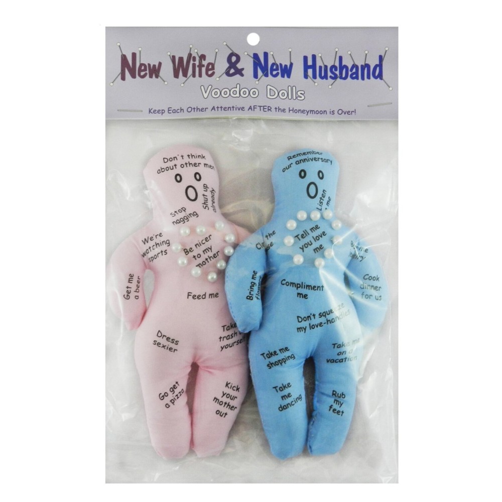 New Wife and New Husband Voodoo Doll - A Gag Gift for Brides