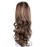 OneDor 23 Curly Hair Women Ladies 3/4 Half Wig Premium Japanese Synthetic fibers Wigs with Secured Mesh Head Cap (R1224B)
