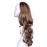 OneDor 23 Curly Hair Women Ladies 3/4 Half Wig Premium Japanese Synthetic fibers Wigs with Secured Mesh Head Cap (R1224B)