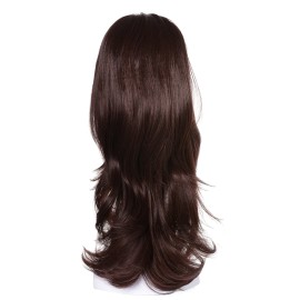 Onedor 22 Semi Curly Hair Women Ladies 3/4 Half Wig Premium Japanese Synthetic fibers Wigs with Secured Mesh Head Cap (2/33)