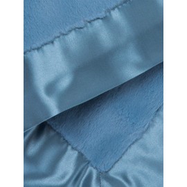 Little Giraffe Baby Blanket - Luxe Soft Blanket with Satin Trim - Baby Stroller Blanket - Newborn Baby Essentials & Baby Gifts - 17 x 17 - Cornflower
