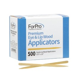 ForPro Professional Collection Premium Eye & Lip Wood Applicators, Non-Sterile, for Hair Removal Wax Application and DIY Projects, 3.5 L x .25 W, 500-Count