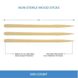 ForPro Professional Collection Premium Eye & Lip Wood Applicators, Non-Sterile, for Hair Removal Wax Application and DIY Projects, 3.5 L x .25 W, 500-Count ForPro Professional Collection Premium Eye & Lip Wood Applicators, Non-Sterile, for Hair Removal Wax Application and DIY Projects, 3.5 L x .25 W, 500-Count