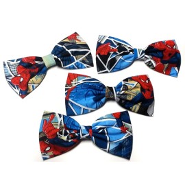 Super Heroes Hair Bows-sci Fi, Horror (Spiderman, Alligator Clip)