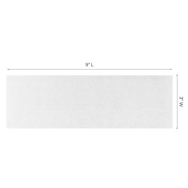 ForPro Professional Collection Non-Woven Epilating Strips, White, Tear-Resistant, Pre-Cut Strips for Hair Removal, 3 W x 9 L, 100-Count