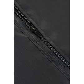 Betty Dain Glitz Salon Stylist Apron, Stylish, Lightweight, Versatile Color with Rhinestone Accents, Wrinkle Free Poly Nylon for Durability, Bottom Zipper Pockets, Adjustable Neck Closure, Black