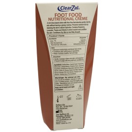 ClearZal Nutritional Foot Food Cream with Aloe Vera, Urea Based Cream, Quick Absorbing, Non-Greasy, Retains Skins Natural Hydration, Conditions Rough Dry Skin To Silky Smooth, 3.4 Oz ClearZal Nutritional Foot Food Cream with Aloe Vera, Urea Based Cream, Quick Absorbing, Non-Greasy, Retains Skins Natural Hydration, Conditions Rough Dry Skin To Silky Smooth, 3.4 Oz