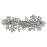 Faship Gorgeous Clear Crystal Floral Hair Barrette