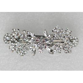 Faship Gorgeous Clear Crystal Floral Hair Barrette Faship Gorgeous Clear Crystal Floral Hair Barrette