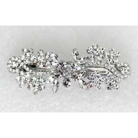 Faship Gorgeous Clear Crystal Floral Hair Barrette Faship Gorgeous Clear Crystal Floral Hair Barrette