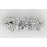 Faship Gorgeous Clear Crystal Floral Hair Barrette
