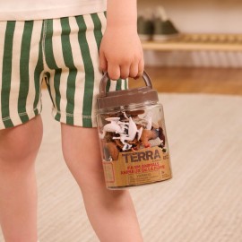 Terra by Battat - 60pcs Farm Animals Toy Tube - Mini Plastic Barnyard Animal Figurines for Kids - Includes Cow, Pig, Goat, Sheep & More - Educational Playset for Toddlers Ages 3+