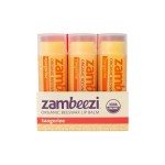 ZAMBEEZI Organic, Fair Trade Beeswax Lip Balm - Tangerine 3 Pack - Ethically Sourced