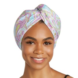 Turbie Twist Microfiber Hair Towel Wrap for Women and Men | 2 Pack | Bathroom Essential Accessories | Quick Dry Hair Turban for Drying Curly, Long & Thick Hair (Purple Paisley) Turbie Twist Microfiber Hair Towel Wrap for Women and Men | 2 Pack | Bathroom Essential Accessories | Quick Dry Hair Turban for Drying Curly, Long & Thick Hair (Purple Paisley)