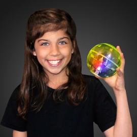 4 Big Assorted Colors Light up Bouncy Balls with Flashing LEDs (Set of 6)