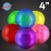4 Big Assorted Colors Light up Bouncy Balls with Flashing LEDs (Set of 6)