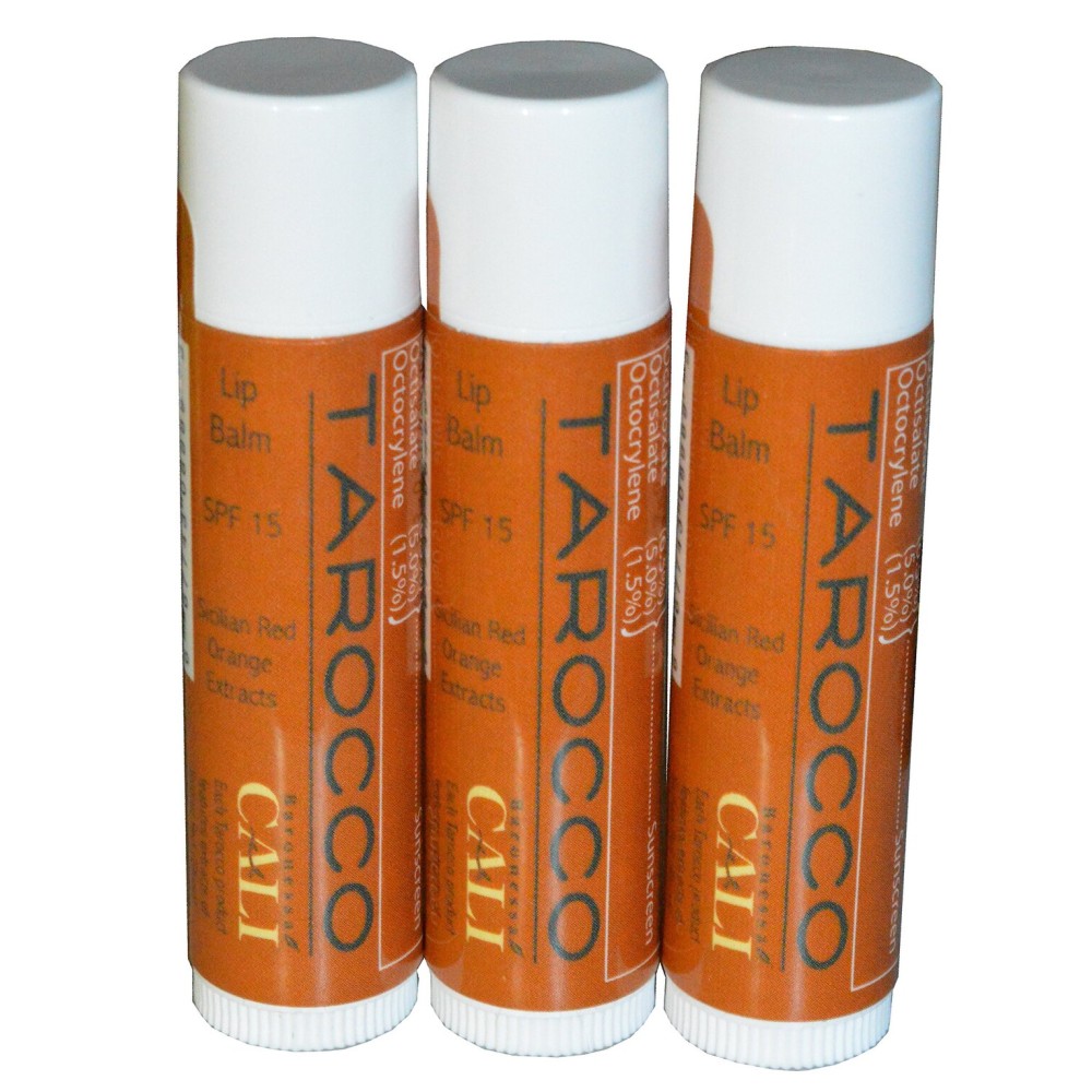 Cali Baronessa Tarocco Sicilian Red Orange Nourishing Lip Balm - Repairs and Nourishes Lips - 0.15 Ounce Each, Pack of 3 Cali Baronessa Tarocco Sicilian Red Orange Nourishing Lip Balm - Repairs and Nourishes Lips - 0.15 Ounce Each, Pack of 3