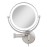 Zadro 14 Round Fluorescent 5X/1X Bathroom Magnifying Mirror Wall Mounted Makeup Mirror 20 Extendable Shaving Mirror