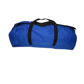Jumbo Baseball Bag, Equipment Bag, Softball Bag with Inside Pocket Made in USA. (Blue/black)