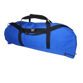 Jumbo Baseball Bag, Equipment Bag, Softball Bag with Inside Pocket Made in USA. (Blue/black)