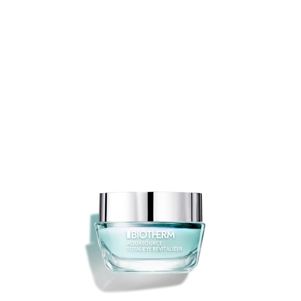 Biotherm Aquasource Total Eye Revitalizer Gel - Hydrating Gel with Depuffing Agents to Awaken and Reduce Under-Eye Bags, with Instant Cooling Effect, 0.5 fl. oz.