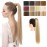 SARLA Ponytail Hair Extension Wrap Around Long Straight 24 Inch Synthetic Hairpiece for Women Golden Blonde/Beach Blonde