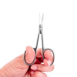 Professional Small Grooming Manicure Cuticle Scissors for Facial Hair, Nail, Moustache, Eyebrow, Eyelash, Nose, Ear, Beauty, Men and Women, Stainless Steel